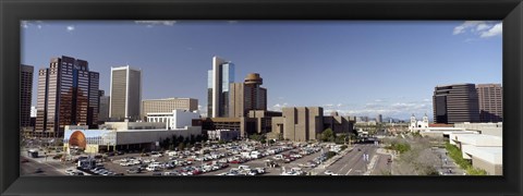 Framed Skyscrapers in a city, Phoenix, Maricopa County, Arizona, USA Print