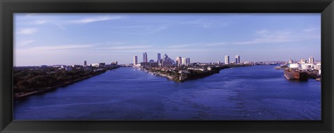 Framed Buildings in a city, Tampa, Hillsborough County, Florida, USA Print