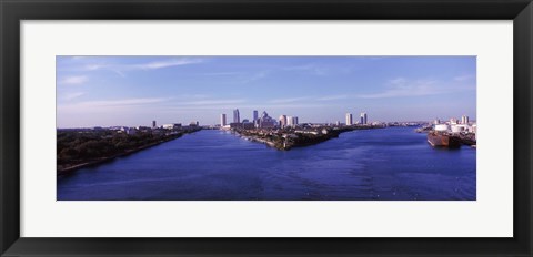 Framed Buildings in a city, Tampa, Hillsborough County, Florida, USA Print