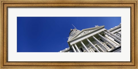 Framed Low angle view of a government building, California State Capitol Building, Sacramento, California Print
