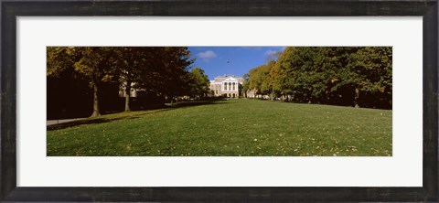 Framed Lawn in front of a building, Bascom Hall, Bascom Hill, University of Wisconsin, Madison, Dane County, Wisconsin, USA Print