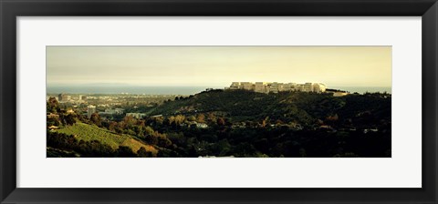 Framed High angle view of a city, Santa Monica, Los Angeles County, California, USA Print