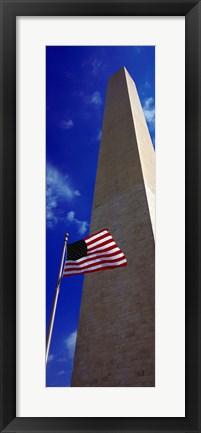 Framed Low angle view of an obelisk, Washington Monument, Washington DC Print