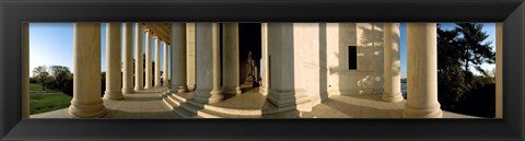 Framed Columns of a memorial, Jefferson Memorial, Washington DC, USA Print