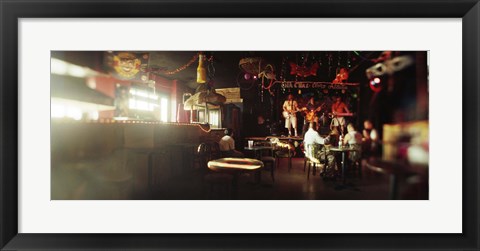 Framed People in a restaurant, Cha Cha Lounge, Coney Island, Brooklyn, New York City, New York State, USA Print