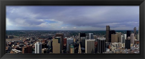 Framed Buildings in a city, Denver, Denver county, Colorado Print