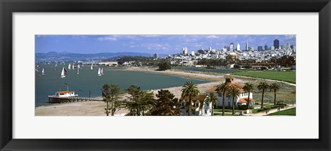 Framed Buildings in a park, Crissy Field, San Francisco, California Print