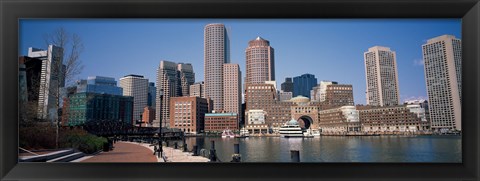 Framed Buildings in a city, Boston, Suffolk County, Massachusetts, USA Print