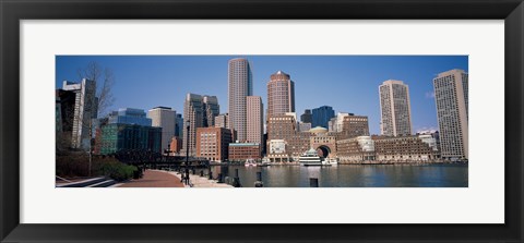 Framed Buildings in a city, Boston, Suffolk County, Massachusetts, USA Print