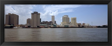 Framed Buildings along the waterfront New Orleans, Louisiana Print