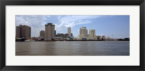 Framed Buildings along the waterfront New Orleans, Louisiana Print