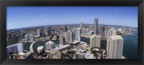 Framed Aerial View of Miami, Florida, 2008 Print