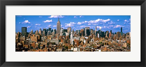 Framed Aerial view of a city, Midtown Manhattan, Manhattan, New York City Print