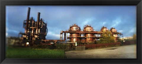 Framed Old oil refinery, Gasworks Park, Seattle, King County, Washington State, USA Print