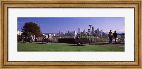 Framed View of Seattle from Queen Anne Hill, King County, Washington State, USA 2010 Print