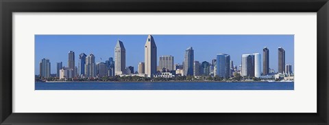 Framed City at the waterfront, San Diego, California, USA 2010 Print