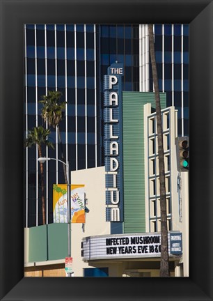 Framed Theater in a city, Hollywood Palladium, Hollywood, Los Angeles, California, USA Print