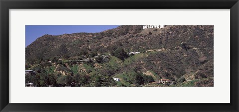 Framed Hollywood Hills, Hollywood, California Print