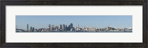 Framed CaptionCity at the waterfront, San Francisco Bay, San Francisco, California, USA 2010 Print