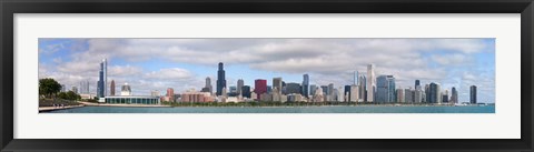 Framed City at the waterfront, Lake Michigan, Chicago, Cook County, Illinois, USA 2010 Print