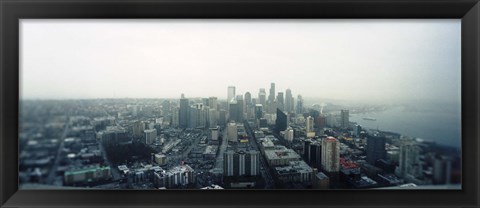 Framed City viewed from the Space Needle, Queen Anne Hill, Seattle, Washington State, USA 2010 Print