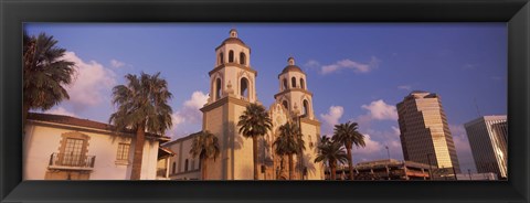 Framed St. Augustine Cathedral, Tucson, Arizona Print