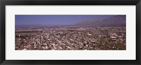 Framed Tucson, Arizona (aerial view) Print