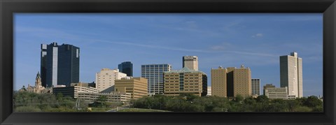 Framed Buildings in Fort Worth, Texas Print