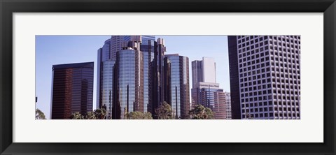 Framed Reflections in Los Angeles skyscrapers, Los Angeles County, California, USA Print