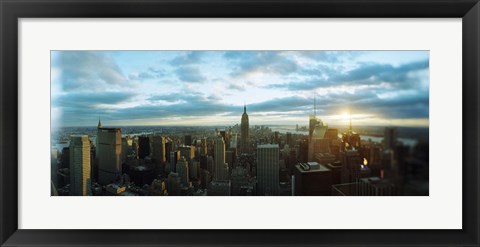 Framed Buildings in a city, Empire State Building, Manhattan, New York City, New York State, USA 2011 Print