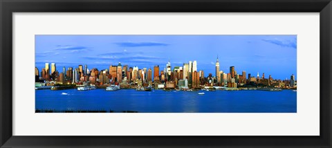 Framed Manhattan skyline, New York City, New York State, USA Print