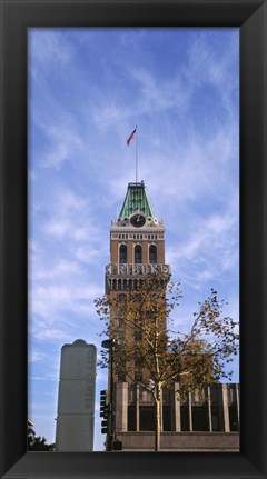 Framed Low angle view of an office building, Tribune Tower, Oakland, Alameda County, California, USA Print