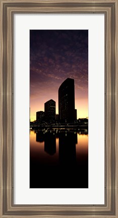 Framed Buildings at the waterfront, Lake Merritt, Oakland, Alameda County, California, USA Print