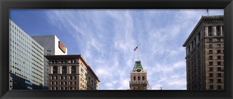 Framed Buildings in a city, Tribune Tower, Oakland, Alameda County, California, USA Print