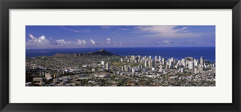 Framed Honolulu, Oahu, Honolulu County, Hawaii, USA 2010 Print