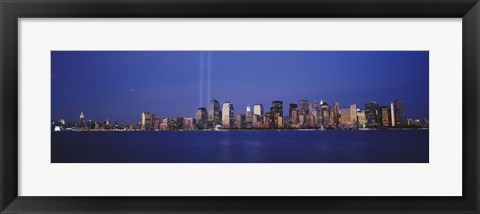 Framed Tribute in Light, World Trade Center, Lower Manhattan, Manhattan, New York City, New York State, USA Print