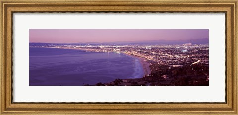Framed View of Los Angeles downtown, California, USA Print