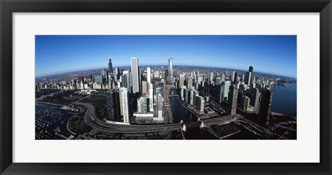 Framed Chicago Skyscrapers, Cook County, Illinois Print