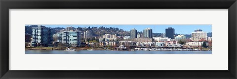 Framed Buildings at the waterfront, Portland, Multnomah County, Oregon, USA 2011 Print