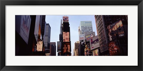 Framed Low angle view of buildings, Times Square, Manhattan, New York City, New York State, USA 2011 Print