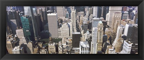 Framed Bryant Park and surrounding buildings, Manhattan, New York City, New York State, USA Print