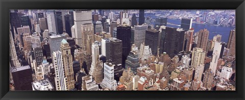 Framed Aerial view of midtown Manhattan, New York City, New York State, USA Print