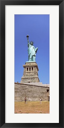 Framed Statue Of Liberty (vertical), Liberty Island, New York City, New York State Print