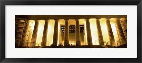 Framed Columns surrounding a memorial, Lincoln Memorial, Washington DC, USA Print