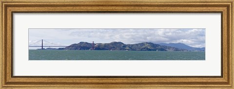 Framed Golden Gate Bridge, Marin Headlands, Mount Tamalpais, Sausilito, San Francisco Bay, San Francisco, California, USA Print