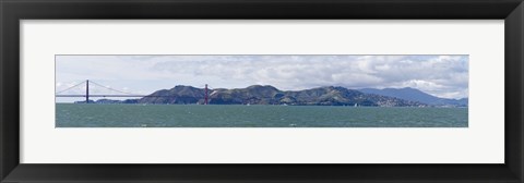 Framed Golden Gate Bridge, Marin Headlands, Mount Tamalpais, Sausilito, San Francisco Bay, San Francisco, California, USA Print