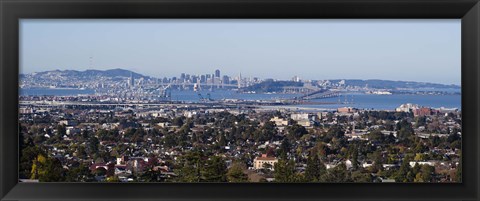 Framed Oakland, San Francisco Bay, San Francisco, California Print