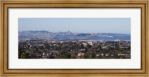 Framed Oakland, San Francisco Bay, San Francisco, California Print