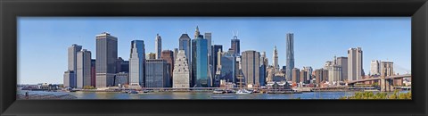 Framed Lower Manhattan Waterfront, 2011 Print