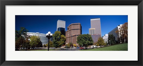 Framed Buildings in a city, Downtown Denver, Denver, Colorado, USA 2011 Print